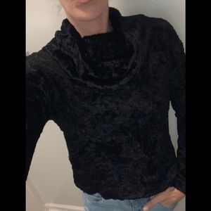 90s Vintage soft & fuzzy cowl neck sweater